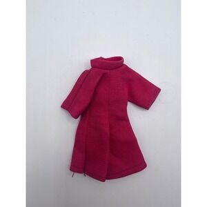 Vintage Small Fashion Doll Red Jumper One Piece Unbranded Outfit 1970s Dolls